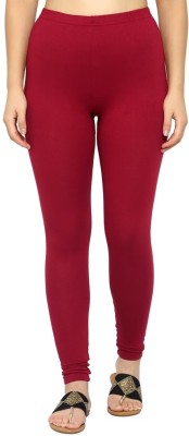 kayal fashion Ankle Length Western Wear Legging(Maroon, Solid)