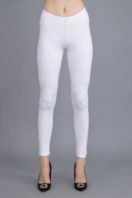 shruthi Ankle Length Ethnic Wear Legging(White, Solid)