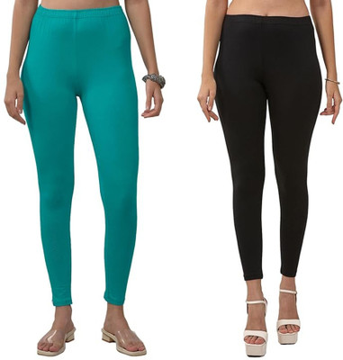 TRAZO Ankle Length  Ethnic Wear Legging(Multicolor, Solid)