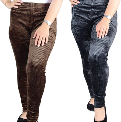 ukal Solid Women Black, Brown Track Pants