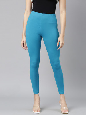 DIXCY SCOTT SLIMZ Ankle Length Western Wear Legging(Blue, Solid)