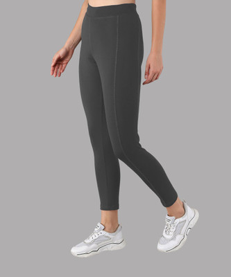 GEONIX Ankle Length Western Wear Legging(Grey, Solid)