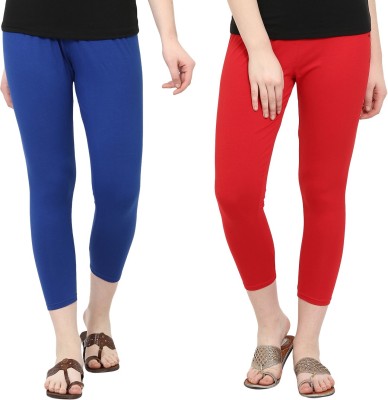 NGT Ankle Length  Ethnic Wear Legging(Red, Blue, Solid)