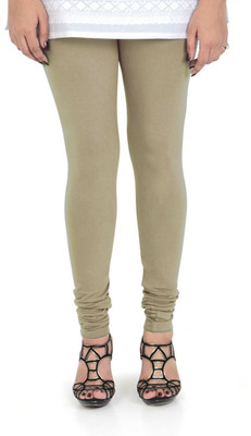 VAMI Churidar  Ethnic Wear Legging(Beige, Solid)