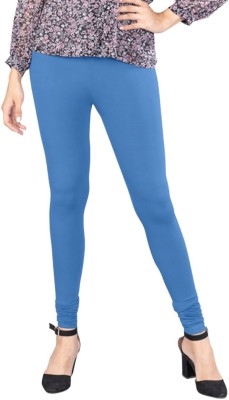 INDIAN FLOWER Churidar Length Ethnic Wear Legging(Blue, Solid)