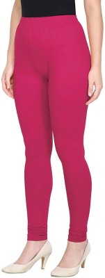 mkv fashion Churidar  Ethnic Wear Legging(Pink, Solid)