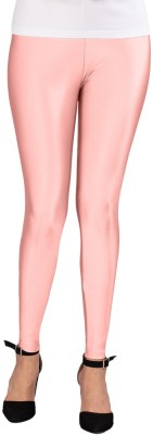 INDIAN FLOWER Ankle Length  Ethnic Wear Legging(Pink, Solid)