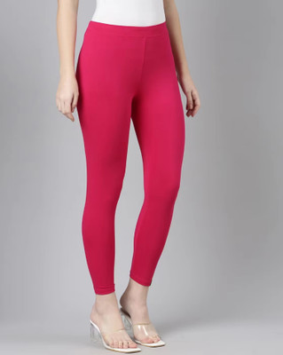 RS FASHION Ankle Length Ethnic Wear Legging(Pink, Solid)