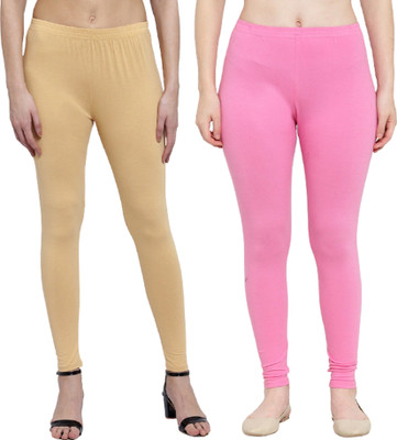 Style Access Ankle Length  Western Wear Legging(Beige, Pink, Solid)