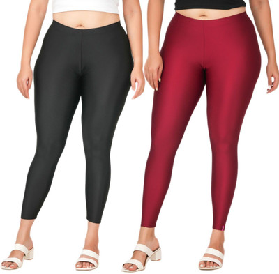 LoveiT Ankle Length Western Wear Legging(Black, Brown, Solid)