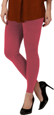 nilkanth Ankle Length Ethnic Wear Legging(Pink, Solid)