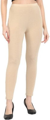OneSky Ankle Length Western Wear Legging(Beige, Solid)