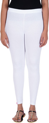 Stywa Ankle Length Ankle Length  Western Wear Legging(White, Solid)
