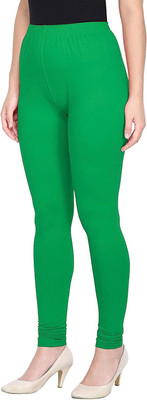 ACD FASHION Churidar  Winter Wear Legging(Green, Solid)