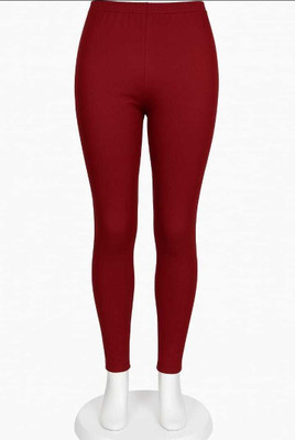 dreamwearr garments Ankle Length Ethnic Wear Legging(Maroon, Solid)