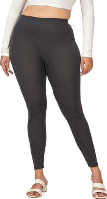 LoveiT Ankle Length Western Wear Legging(Grey, Solid)