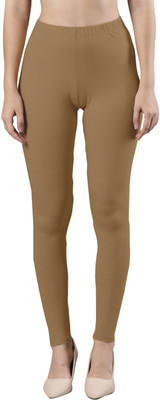 femmora Ankle Length Ethnic Wear Legging(Yellow, Solid)