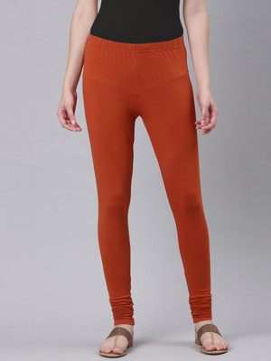 DIXCY SCOTT SLIMZ Churidar  Western Wear Legging(Brown, Solid)