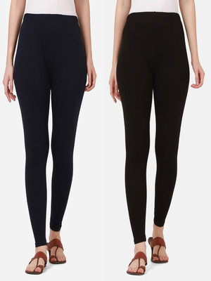 CORSICA Ankle Length  Western Wear Legging(Black, Solid)