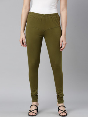 DIXCY SCOTT SLIMZ Churidar  Western Wear Legging(Green, Solid)