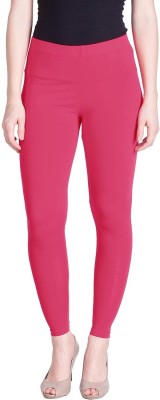 one amore Ankle Length  Ethnic Wear Legging(Pink, Self Design)