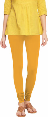 SRI CREATIONS Churidar  Western Wear Legging(Gold, Solid)