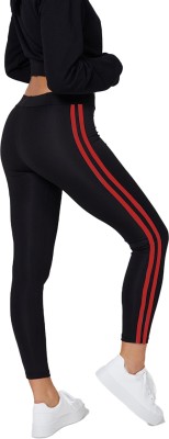 Rad prix Western Wear Legging(Black, Striped)