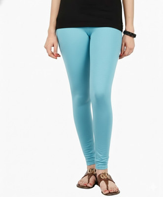 Aryan Marketing Ankle Length Western Wear Legging(Light Blue, Solid)