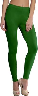 Morrio Ankle Length  Ethnic Wear Legging(Green, Solid)