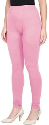 KABERI Churidar  Western Wear Legging(Pink, Solid)