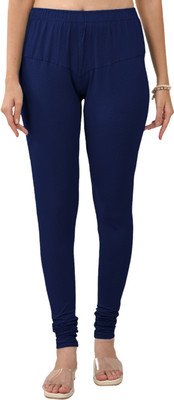 Lyra Churidar  Ethnic Wear Legging(Blue, Solid)