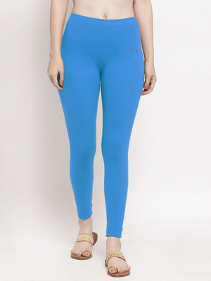 ABE Ankle Length Western Wear Legging(Blue, Solid)