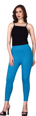 CADILA Churidar  Ethnic Wear Legging(Light Blue, Solid)