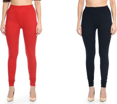 City Fashion Western Wear Legging(Dark Blue, Red, Solid)