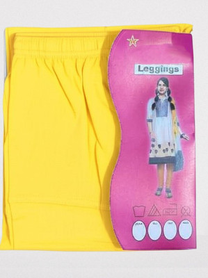 Mala Fashion Churidar  Ethnic Wear Legging(Yellow, Solid)