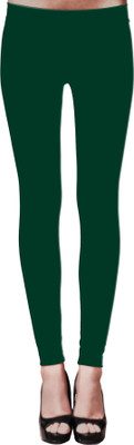 Guddys Collection Churidar  Western Wear Legging(Green, Solid)