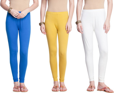 Dollar Missy Ankle Length  Ethnic Wear Legging(Gold, White, Blue, Solid)