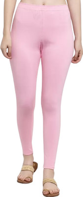 ROYAL COMFORT Ankle Length  Western Wear Legging(Pink, Solid)