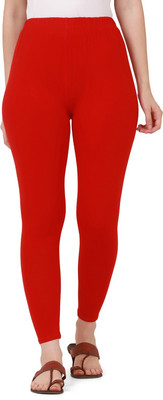 DIMPY GARMENTS Ankle Length  Ethnic Wear Legging(Red, Solid)