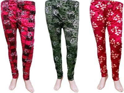 Indistar Ankle Length  Western Wear Legging(Pink, Green, Red, Printed)