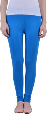 Dollar Missy Ankle Length  Ethnic Wear Legging(Blue, Solid)