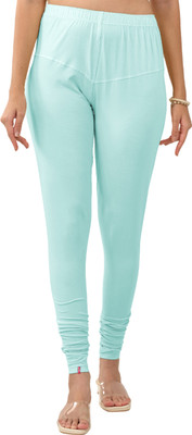 Lyra Churidar  Ethnic Wear Legging(Light Blue, Solid)