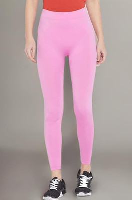 Knuk Ankle Length Ethnic Wear Legging(Pink, Solid)