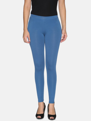 TWIN BIRDS Ankle Length  Ethnic Wear Legging(Blue, Solid)