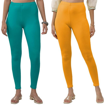 TRAZO Ankle Length  Ethnic Wear Legging(Multicolor, Solid)