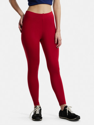 JOCKEY Ankle Length Western Wear Legging(Red, Solid)