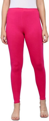Muskesh Ankle Length  Ethnic Wear Legging(Pink, Solid)