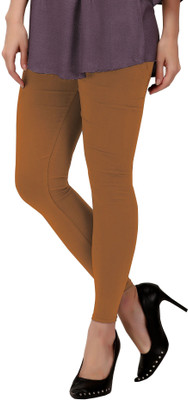nilkanth Ankle Length Ethnic Wear Legging(Brown, Solid)