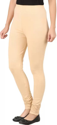 HEGY Churidar Length Western Wear Legging(Beige, Solid)