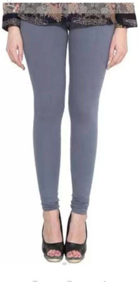 chhak Churidar  Ethnic Wear Legging(Grey, Solid)